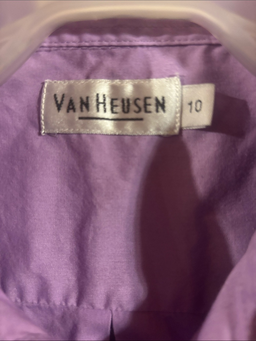 Van Heusen Boy’s Purple Dress Shirt - Button Front - Picture 2 of 4